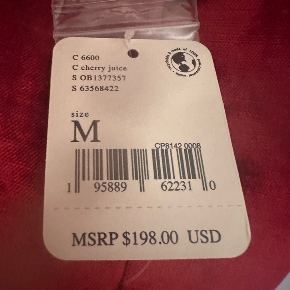 Free People Velvet Ashby Blazer Cherry Juice Red Medium - Picture 4 of 4